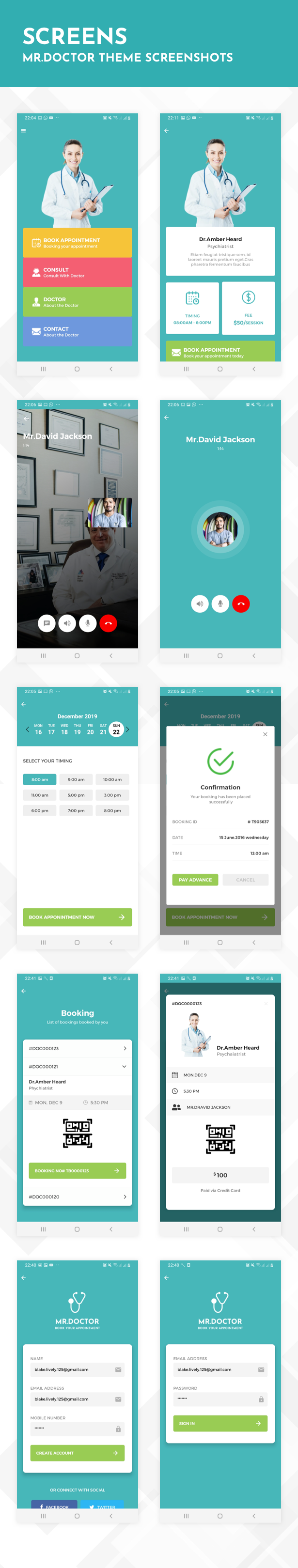Mr.Doctor React Native Theme/Template