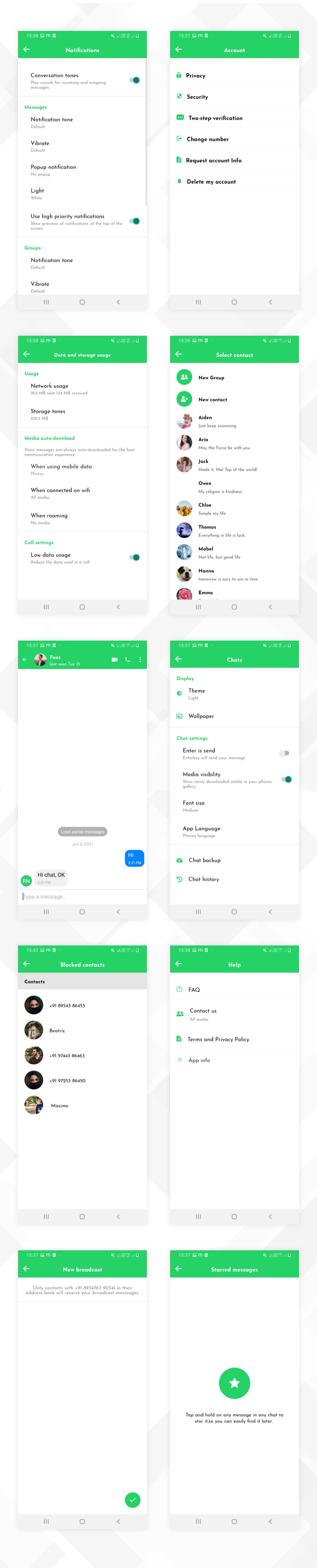 Whatsup React Native Theme/Template
