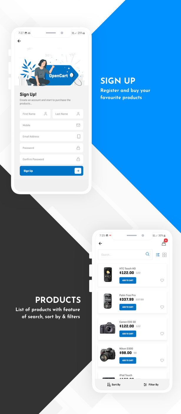 OpenCart Ecommerce App