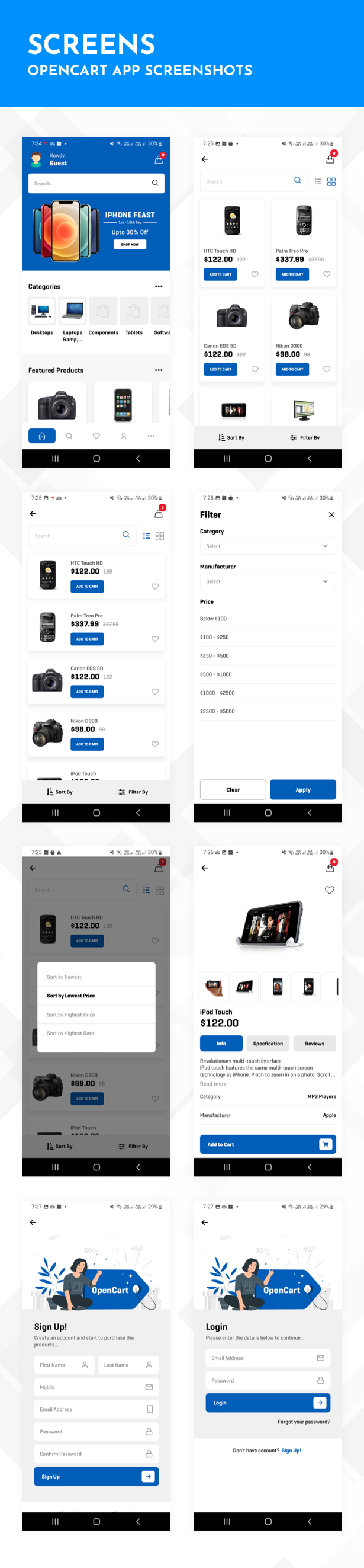 OpenCart Ecommerce App