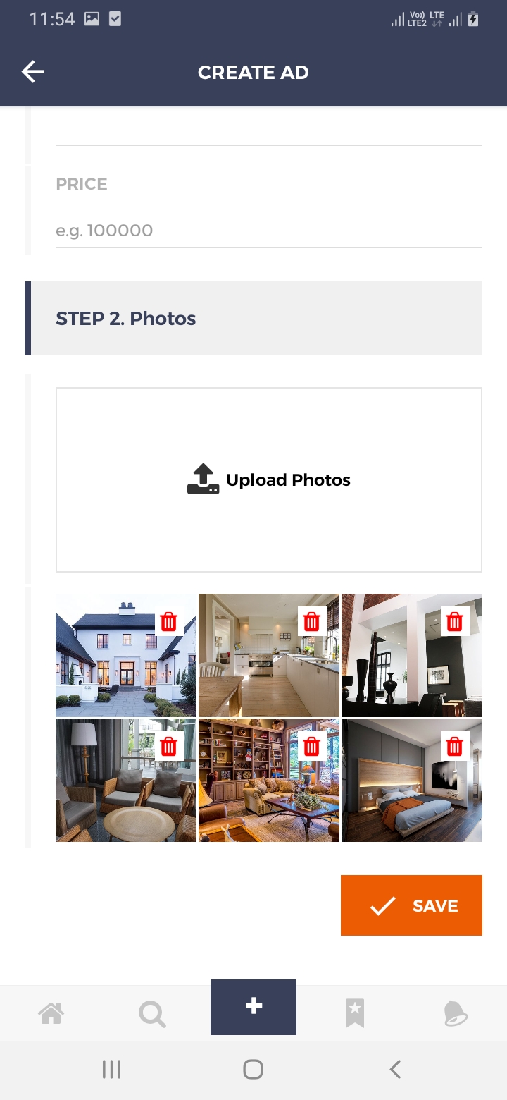 oClassify Create Ad - Continue 2 Screen