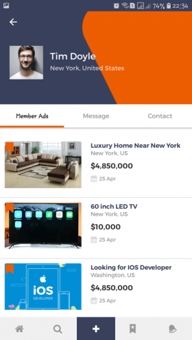 oClassify Profile Screen