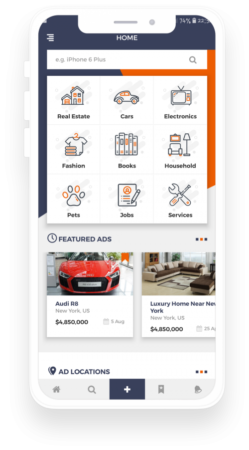 oClassify React Native App Template Features 