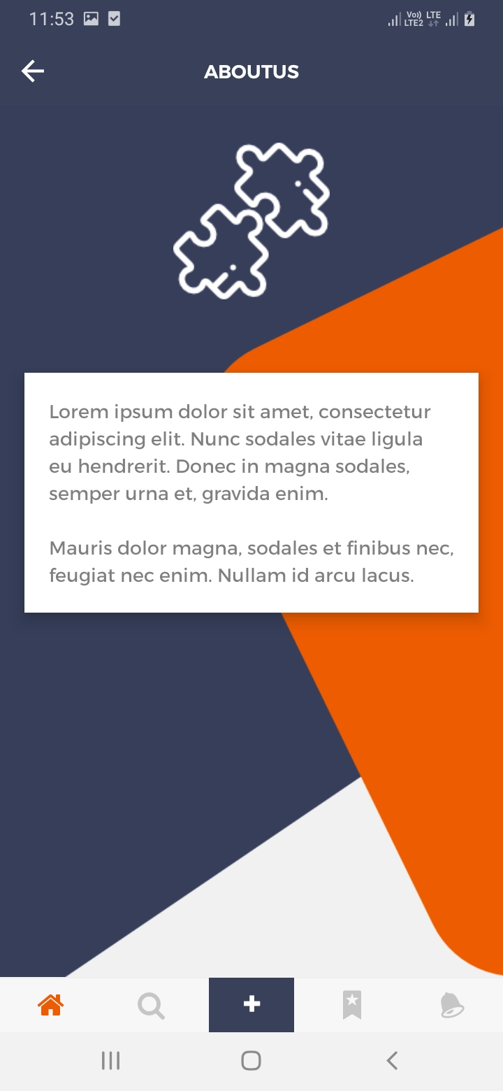 oClassify About Us Screen