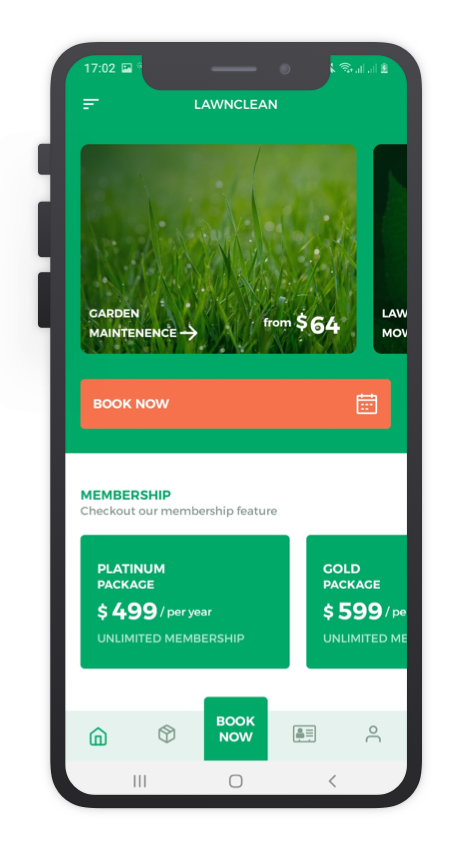 Lawn Clean React Native App Template Features 