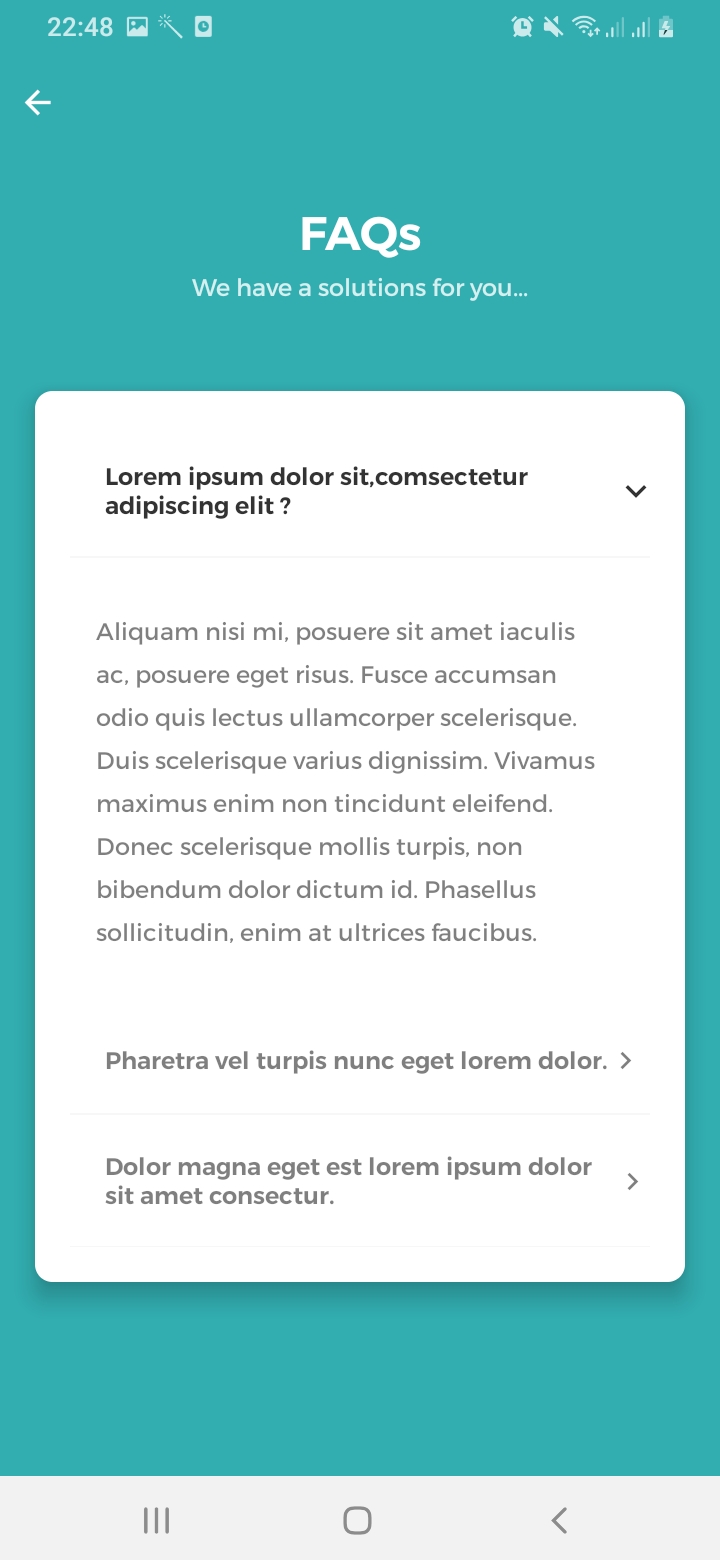 Mr.Doctor FAQs Screen