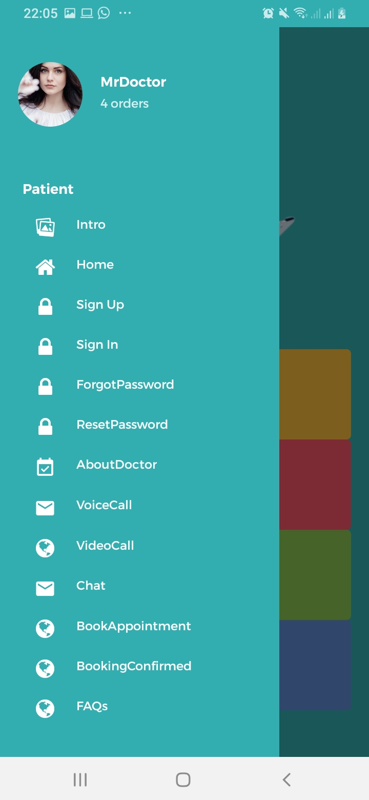 Mr.Doctor Navigation Drawer Screen