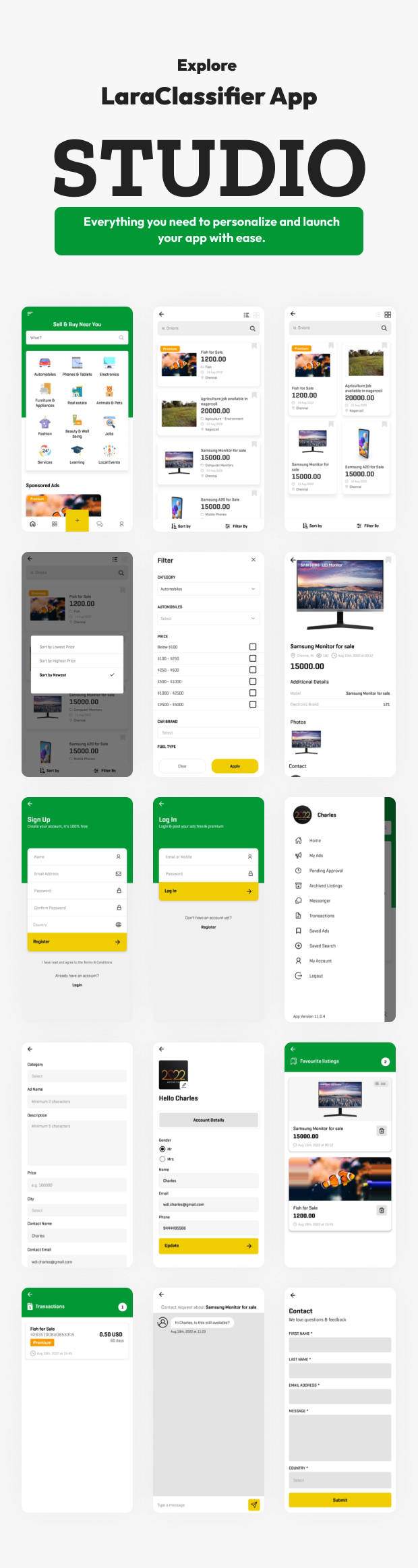 LaraClassifier App