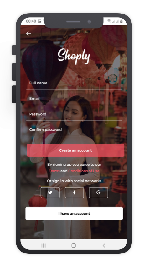 Shoply React Native App Template Features 