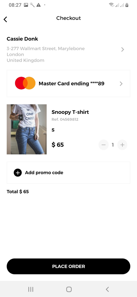 Mr&Mrs Smith Checkout Screen