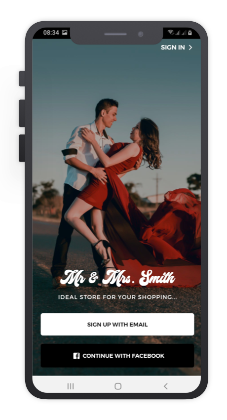 Mr&Mrs Smith React Native App Template Features 