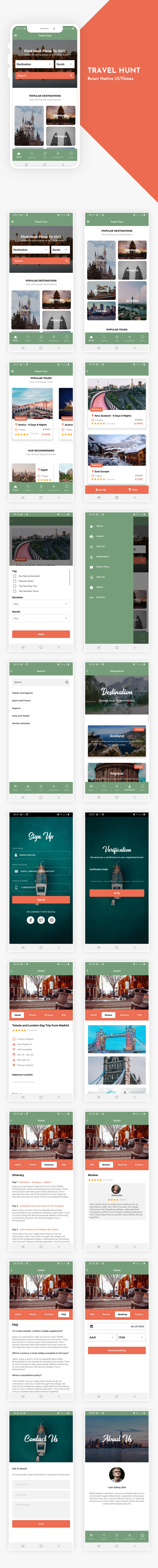 WDI+ Travel Hunt Screen