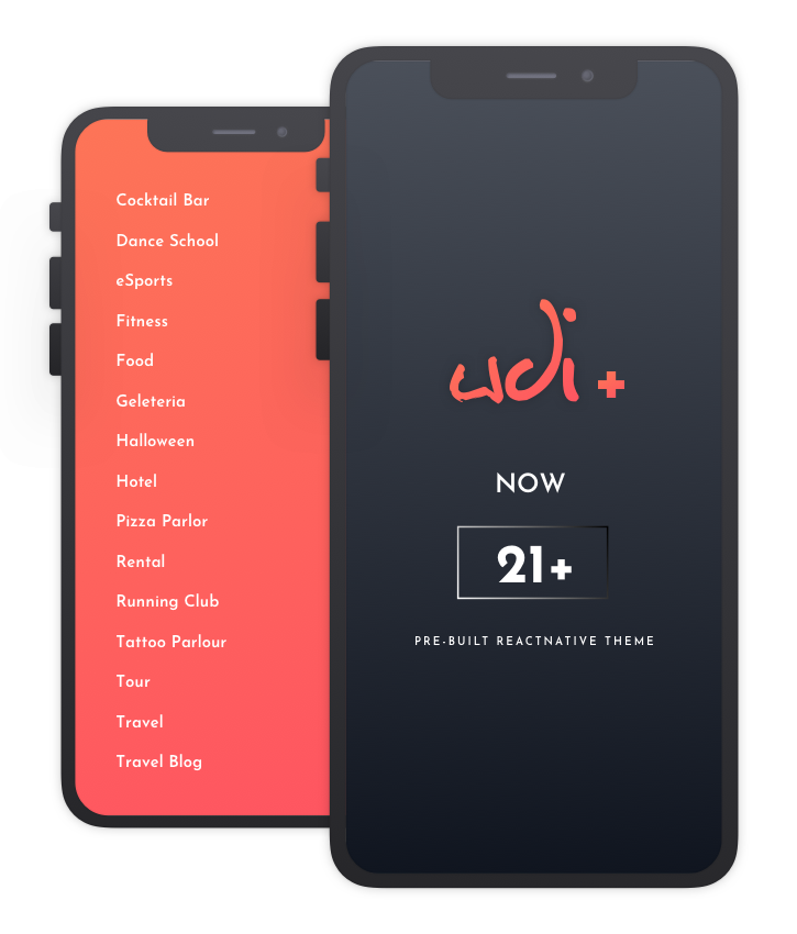 WDI+ Custom Design React Native App Template 