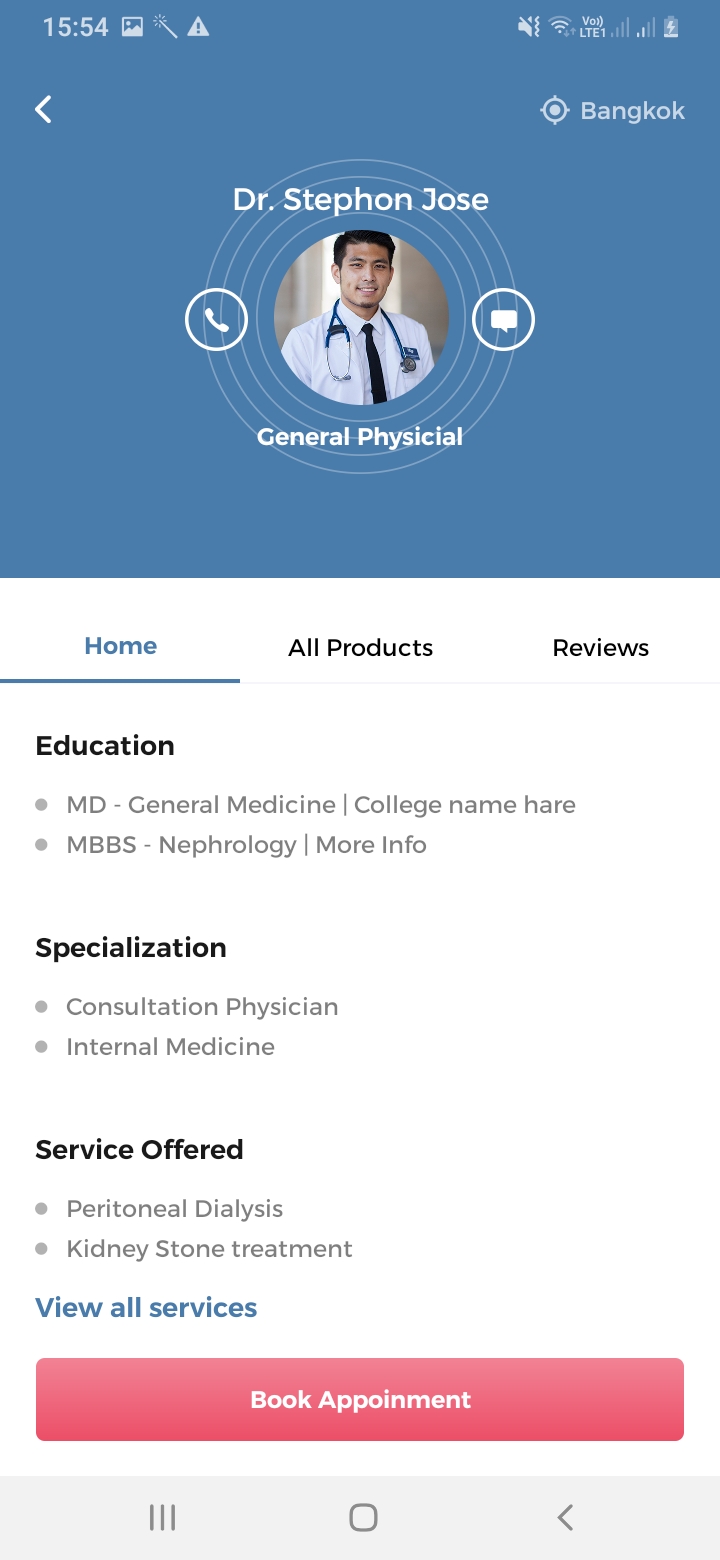 Medicoy Doctor Profile Screen