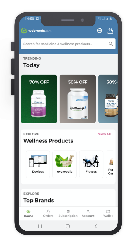 WebMeds React Native App Template Features 