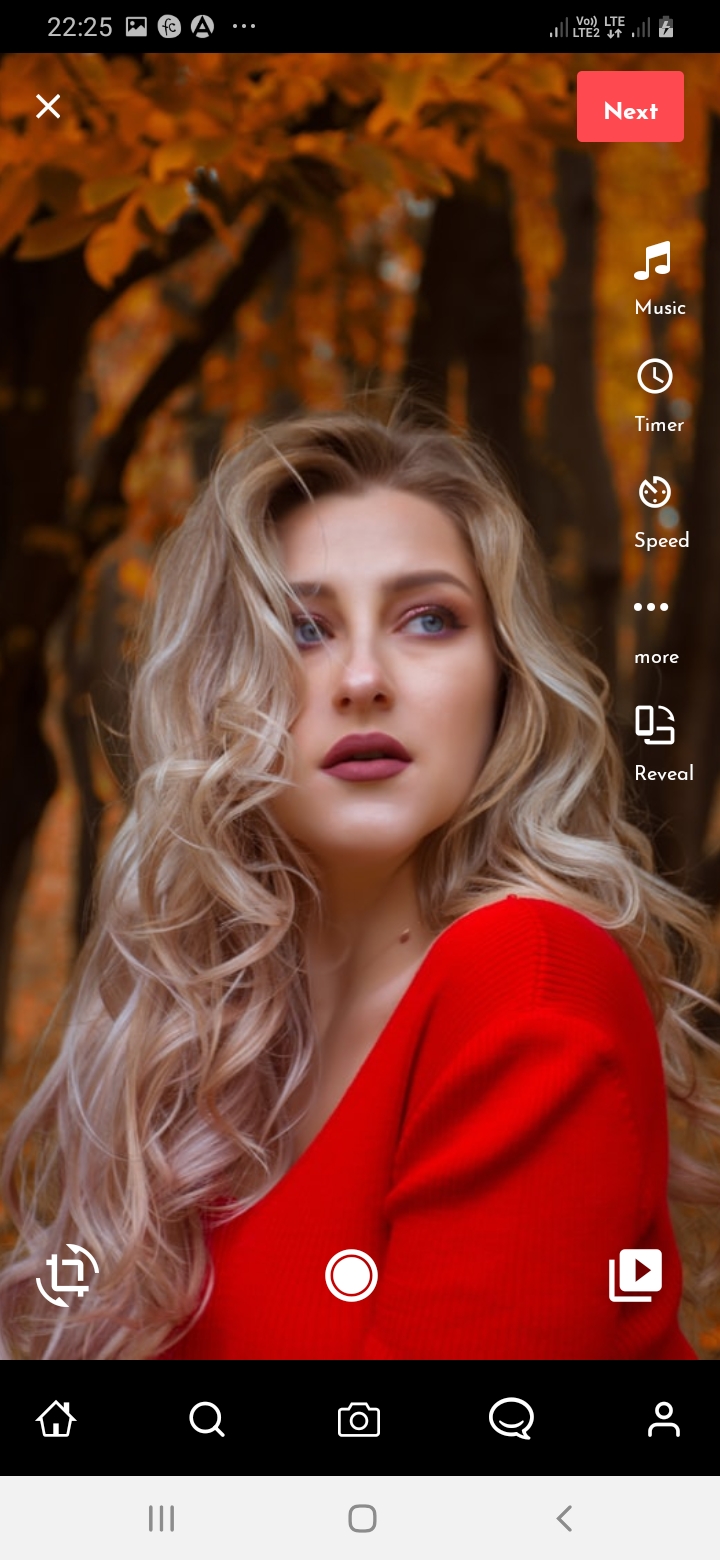 SnapTok Member Camera Screen