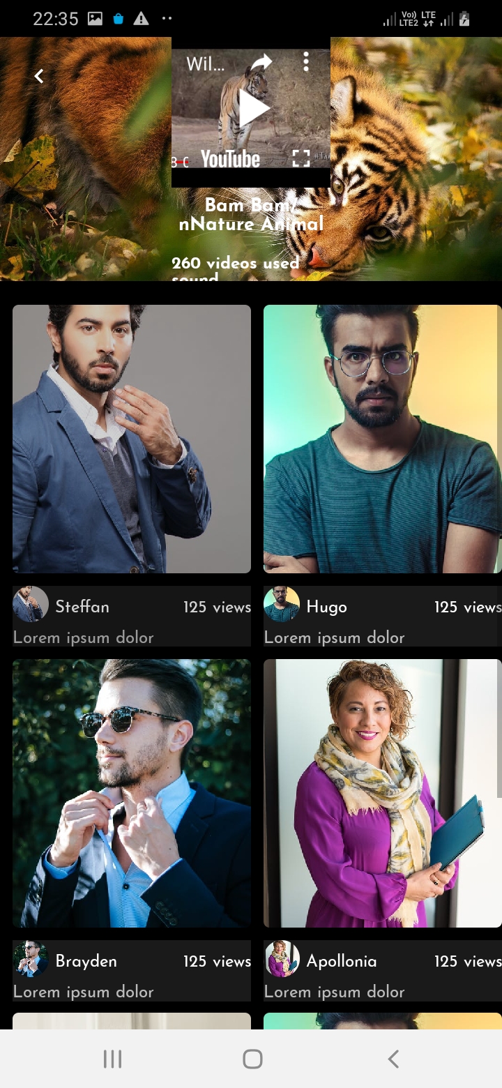 SnapTok Member Music Detail Screen