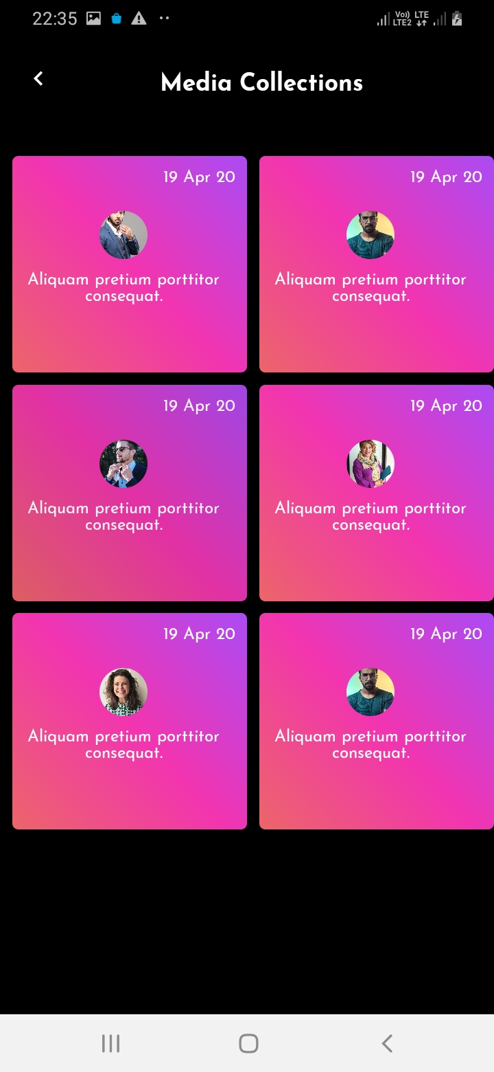 SnapTok Member Media Screen