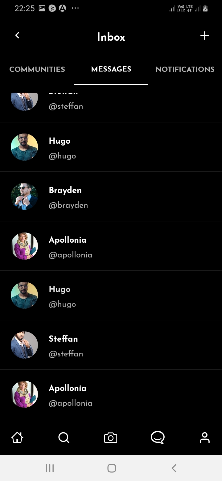 SnapTok Member Inbox Continue Screen