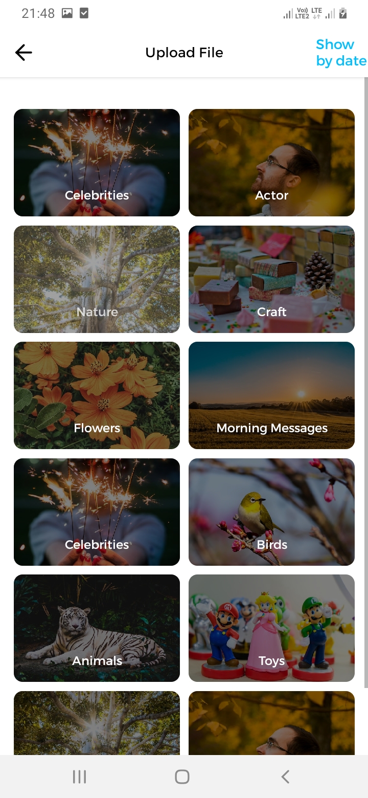 Divvy Chat Upload File Screen