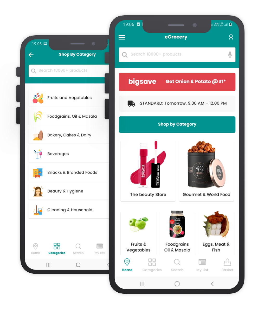 eGrocery React Native Templates