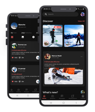 Ski Montana React Native, Templates, Material Kit, UI/UX and App