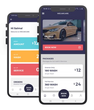 We Car Care React Native, Templates, Material Kit, UI/UX and App