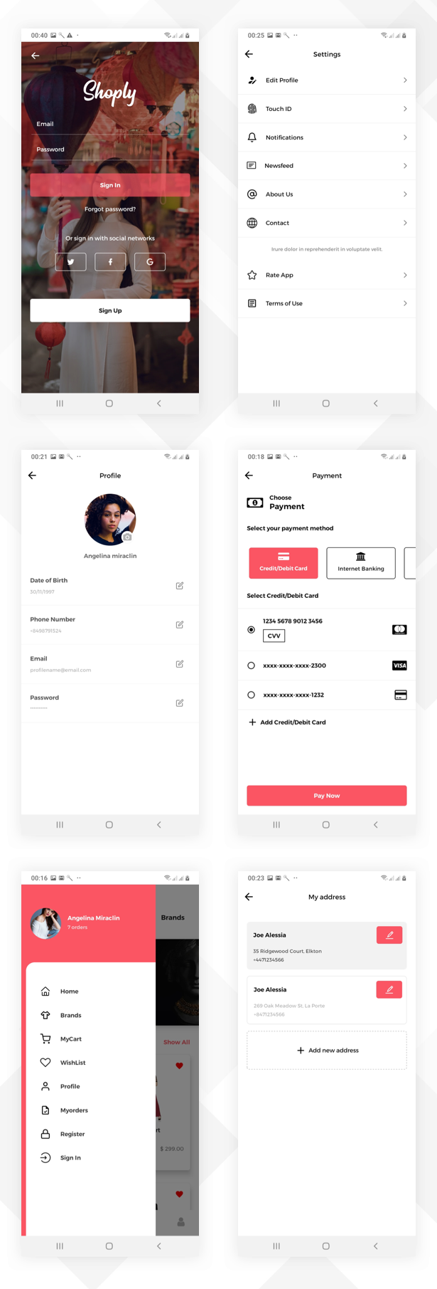 Shoply App UI